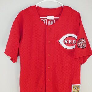 Mitchell & Ness Red Baseball Jersey
